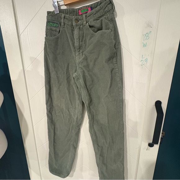 Empyre Tori green corduroy pants – Y2K skater style (28x29) - Picture 2 of 5